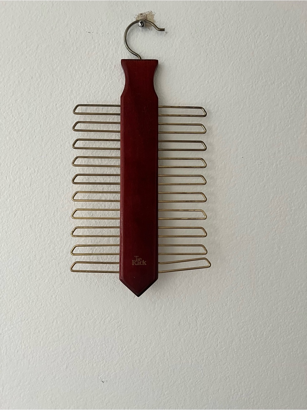 Tie Rack Men Tie & Belt Organizer - Red